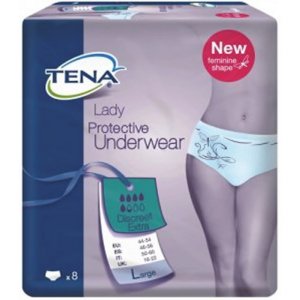 TENA Lady Discreet Extra Large Pack of 8 x 3