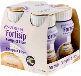Fortisip Compact Fibre Mocha 125ml Pack of 4