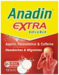 Anadin Extra Soluble Tablets Pack of 12