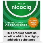 Nicocig Refills Medium Strength 11mg Menthol Flavour Pack of 3