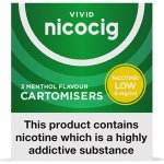 Nicocig Refills Low Strength 6mg Menthol Flavour Pack of 3