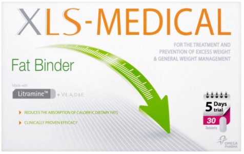 XLS Medical Fat Binder Tablets Pack of 30