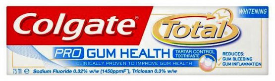 Colgate Total Pro Gum Health Whitening Toothpaste 75ml