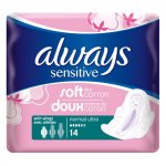 Always Sensitive Normal Ultra with Wings Pack of 14