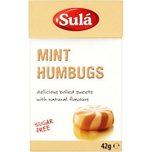 Sula Sugar Free Sweets Mint Humbug 42g