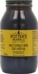 Potters Malt Extract Cod Liver Oil Unflavoured 650g