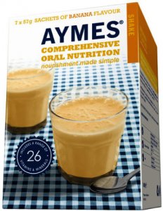 Aymes Nutritional Milkshake Banana Flavour 57g Sachet 57g Pack of 7
