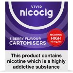 Nicocig Refills High Strength 16mg Berry Flavour Pack of 3