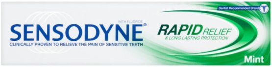 Sensodyne Rapid Relief Mint Fluoride Toothpaste 50ml