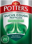 Potters Mucus Cough Pastilles Pack of 20