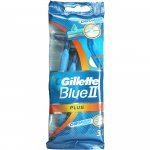 Gillette Blue II Disposable Sensitive Razors Pack of 3