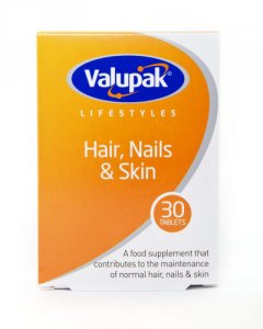 Valupak Hair, Nails & Skin Tablets Pack of 30