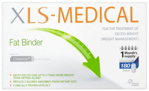 XLS Medical Fat Binder Tablets Pack of 180