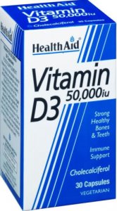 HealthAid Vitamin D3 50,000iu Capsules Pack of 30