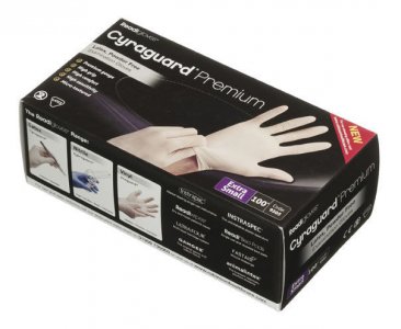 Readigloves Cyraguard Premium Latex Gloves Extra Small Pack of 100