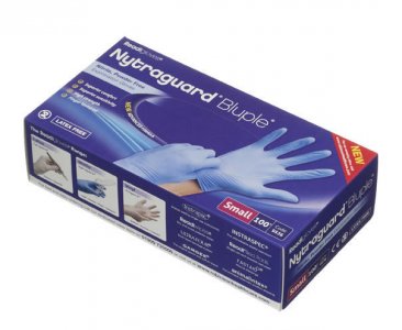 Readigloves Nytraguard Bluple Nitrile Gloves Small Pack of 100