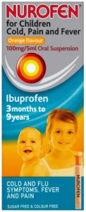 Nurofen for Children Cold, Pain & Fever Orange 100ml
