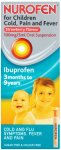 Nurofen for Children Cold, Pain & Fever Strawberry 100ml