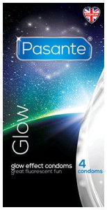 Pasante Glow in the Dark Condoms Pack of 4
