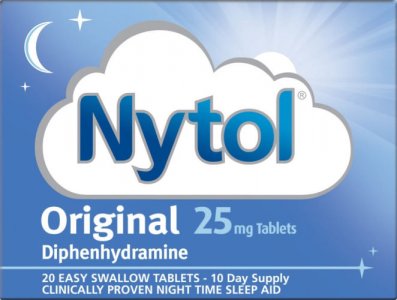 Herbal nytol and diazepam