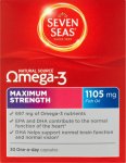 Seven Seas Omega 3 Maximum Strength Capsules Pack of 30