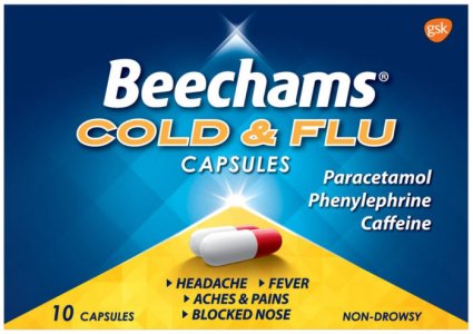Beechams Cold & Flu Capsules Pack of 10