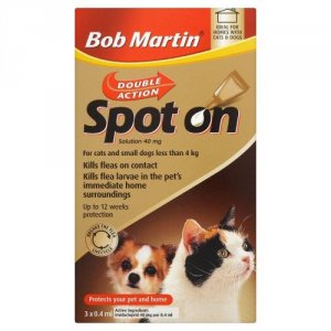 Bob Martin Double Action Spot On Cat/Small Dog Pack of 3