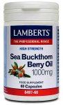 Lamberts Sea Buckthorn Berry Oil 1000mg Capsules Pack of 60