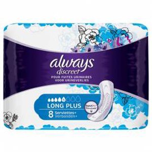 Always Discreet Long Plus Pads Pack of 8