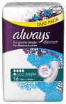 Always Discreet Long Plus Pads Pack of 16