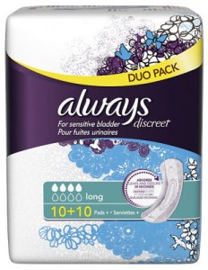 Always Discreet Long Pads Pack of 20