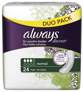 Always Discreet Normal Pads Pack of 24