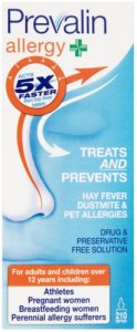Prevalin Allergy Relief Spray Adult 210 Sprays