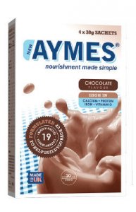 Aymes Powdered Shake Chocolate Flavour 4 x 38g Sachets