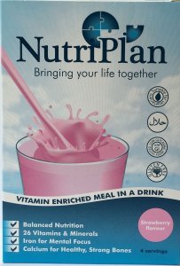 Nutriplan Meal in a Drink Sachets Strawberry Pack of 8
