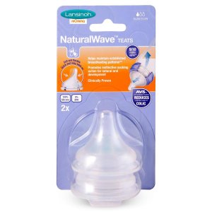 Lansinoh NaturalWave Slow Flow Teats Pack of 2