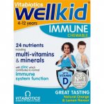 Wellkid Immune Chewable Orange & Lemon Flavour Pack of 30