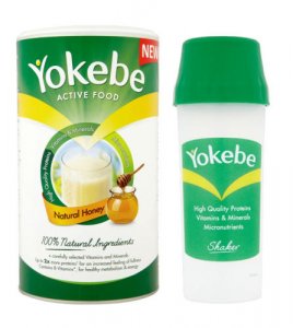 Yokebe Weight Management Shake Natural Honey Flavour & Shaker 500g
