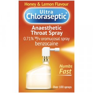 Ultra Chloraseptic Anaesthetic Throat Spray Honey and Lemon 15ml