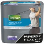 Depend Active Fit Incontinence Underwear for Men Medium Pack of 8