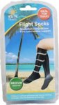 Sure Travel Flight Socks Black Medium Size 6 - 8