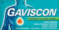 Gaviscon 250mg Peppermint Tablets Pack of 24