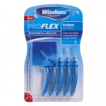 Wisdom Pro Flex Interdental Brushes 0.6mm Blue Pack of 5