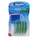 Wisdom Pro Flex Interdental Brushes 0.8mm Green Pack of 5