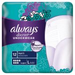 Always Discreet Super Night Large Pack of 12
