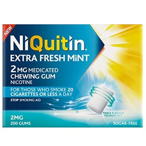 Niquitin Extra Fresh Mint Gum 2mg Pack of 200