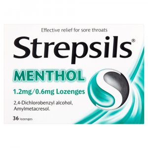 Strepsils Menthol Lozenges Pack of 36