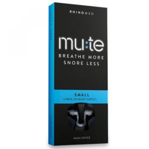 Mute Nasal Device Dilator Small. Breathe More, Snore Less (Pack of 3, 30 night supply)