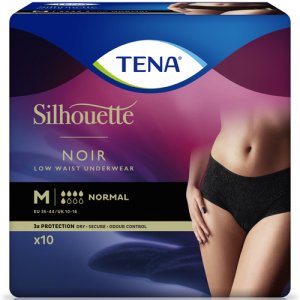 TENA Silhouette Noir Normal Underwear Medium Pack of 10