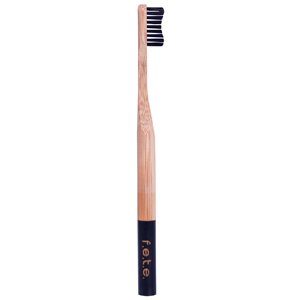 toothbrush with black bristles